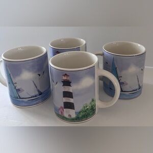 4 All American Nautical Mugs